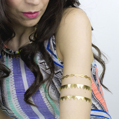 Amelia May aztec bracelets and armlets
